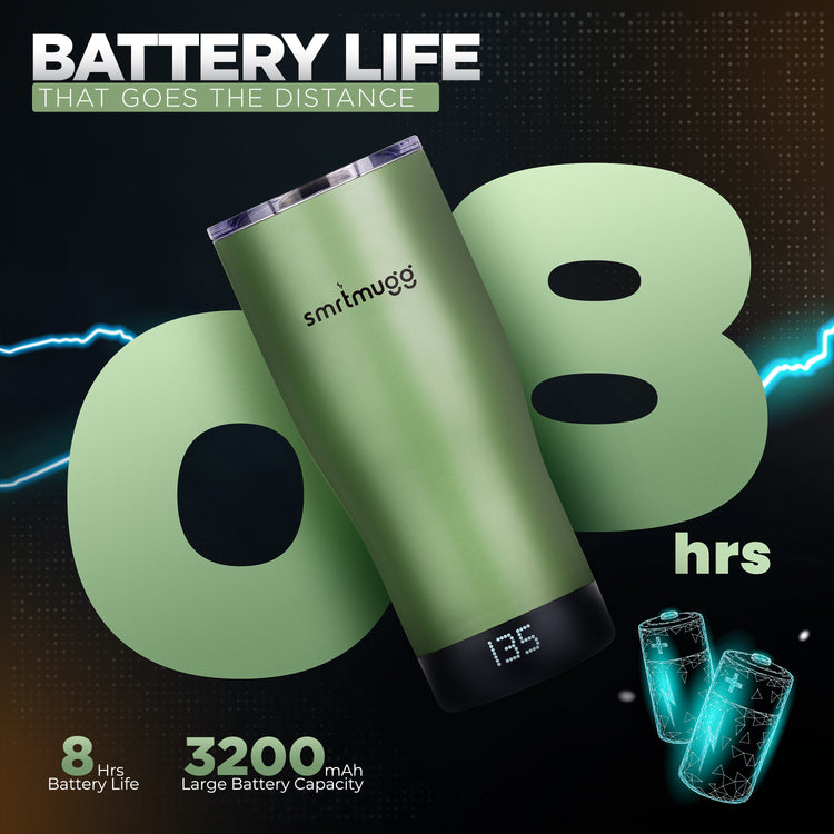 SmrtMugg X Sage Green | Smart Self-Heating Coffee Mug
