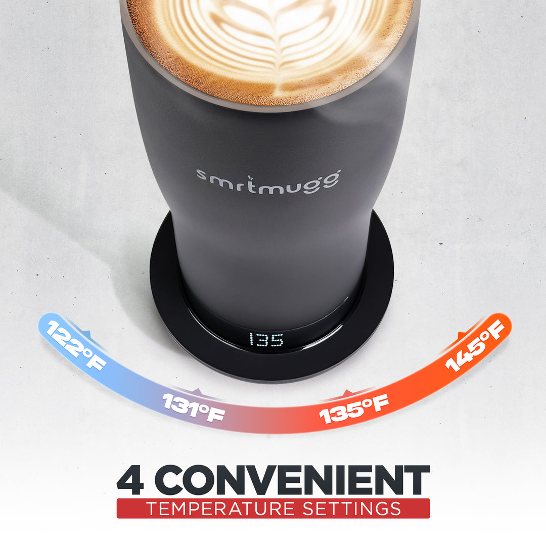 SmrtMugg X – 19 oz Self-Heating Smart Mug | 8-Hour Battery Life