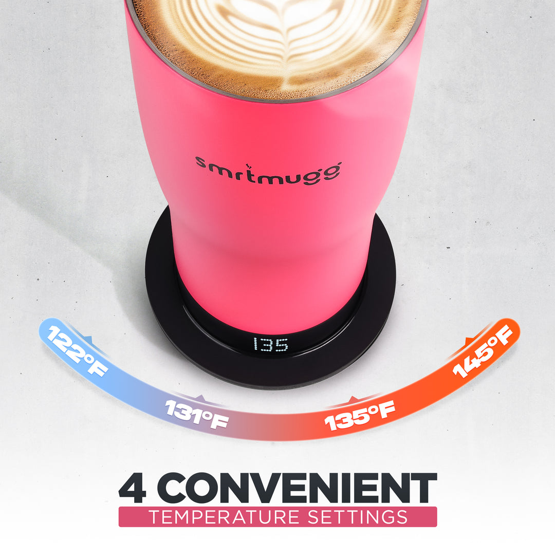 SmrtMugg X Hot Pink | Stylish Smart Heated Coffee Mug