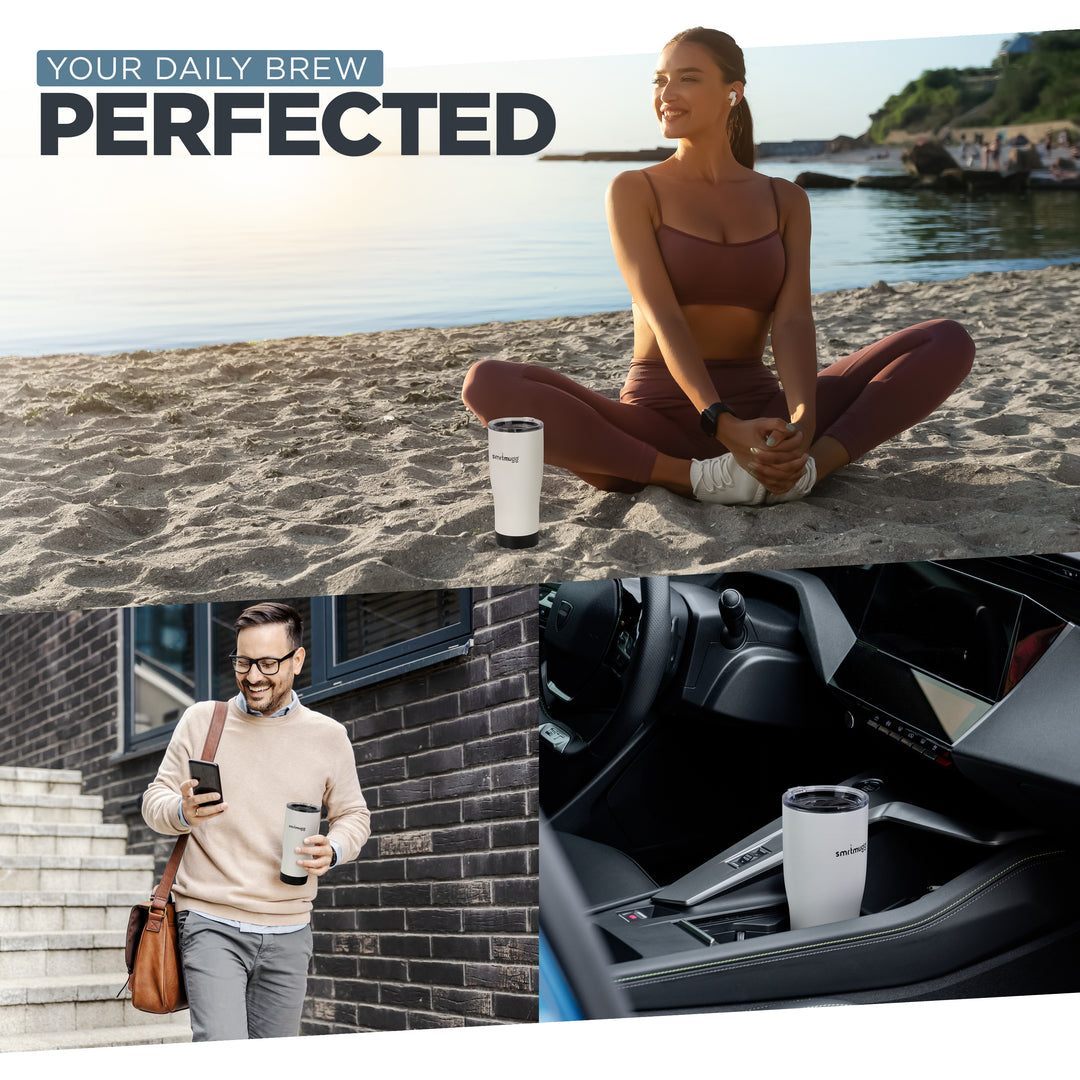 SmrtMugg X White | Smart Heated Mug for Coffee Lovers