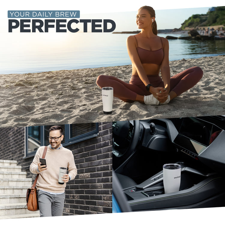 SmrtMugg X White | Smart Heated Mug for Coffee Lovers