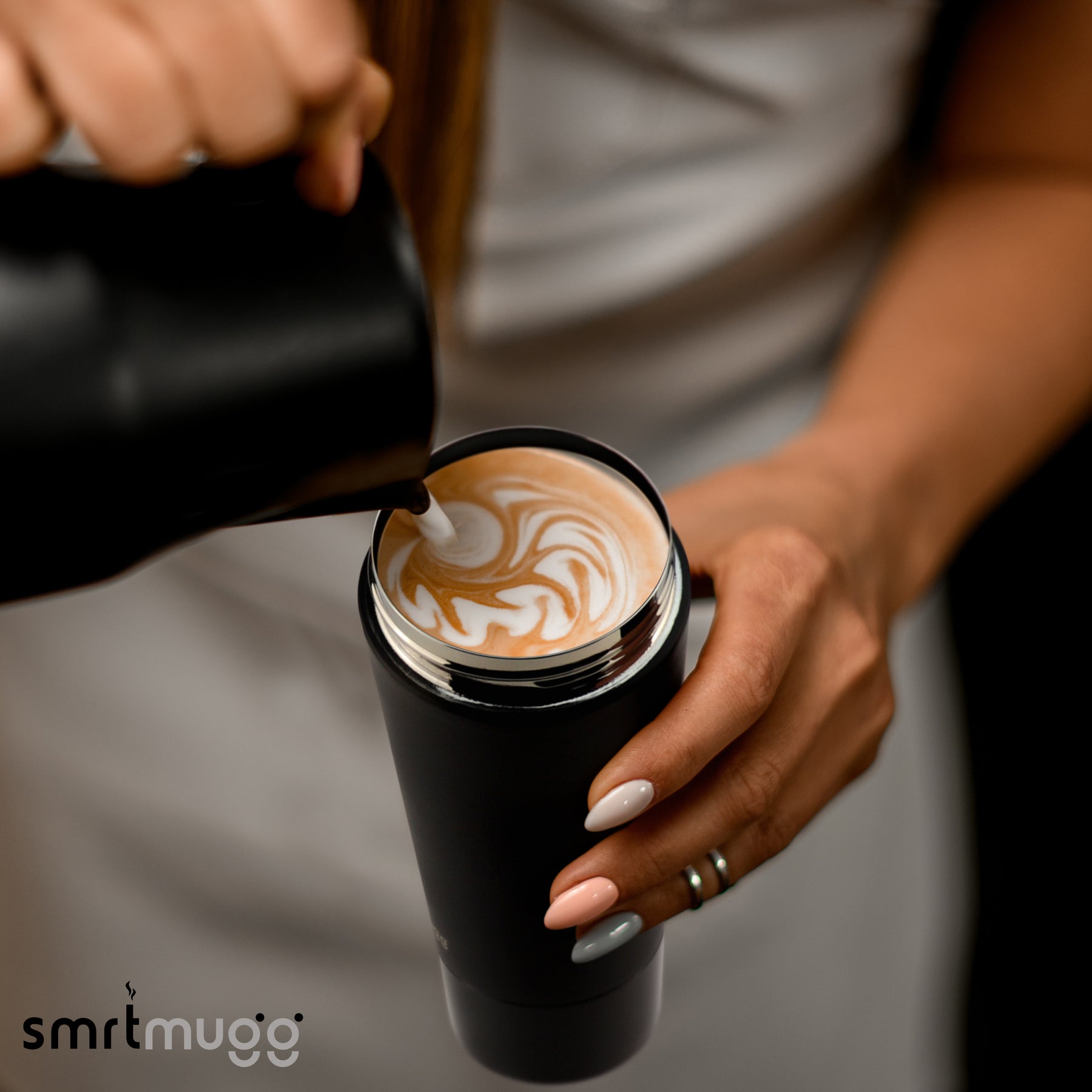  SMRTMUGG Heated Coffee Mug, All Day Battery Life
